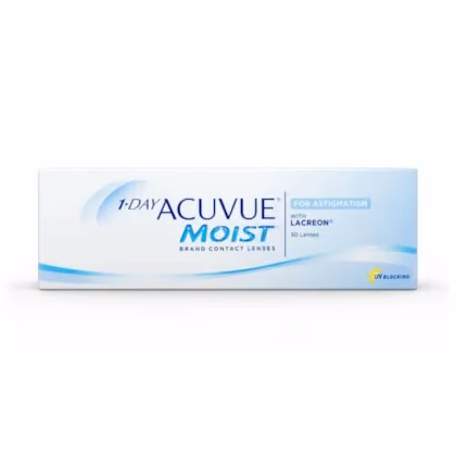 Embalagem de 1-Day Acuvue Moist para Astigmatismo