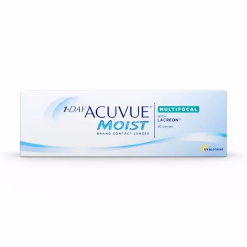 Embalagem de 1-Day Acuvue Moist Multifocal