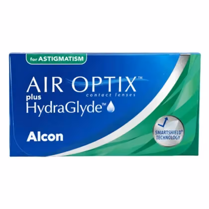 Embalagem de Air Optix plus HydraGlyde para Astigmatismo