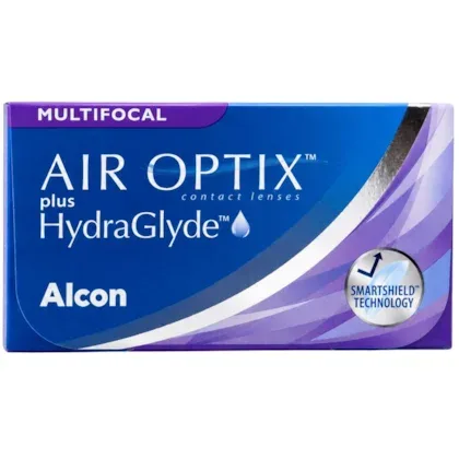 Embalagem de Air Optix Plus HydraGlyde Multifocal