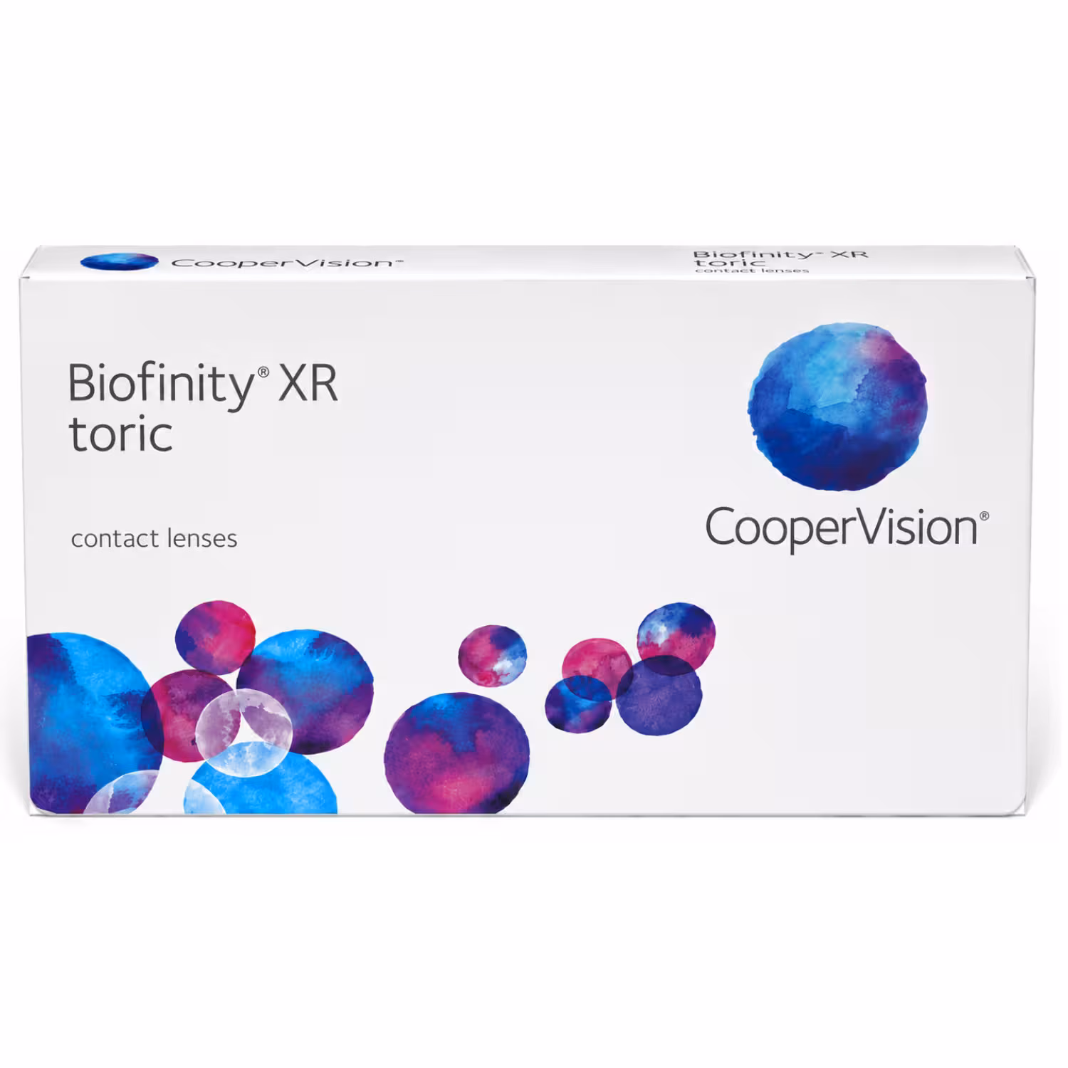 Embalagem de Biofinity XR Toric