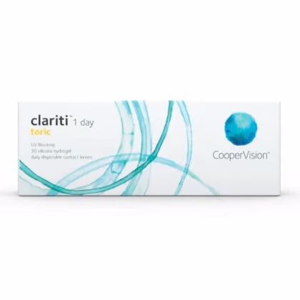Embalagem de Clariti 1 Day Toric