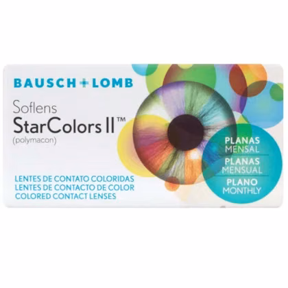 Embalagem de SofLens StarColors II – Lentes de Contato Coloridas